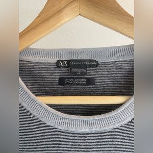 Armani Exchange Men’s Cashmere and Cotton Crewneck Sweater size Large